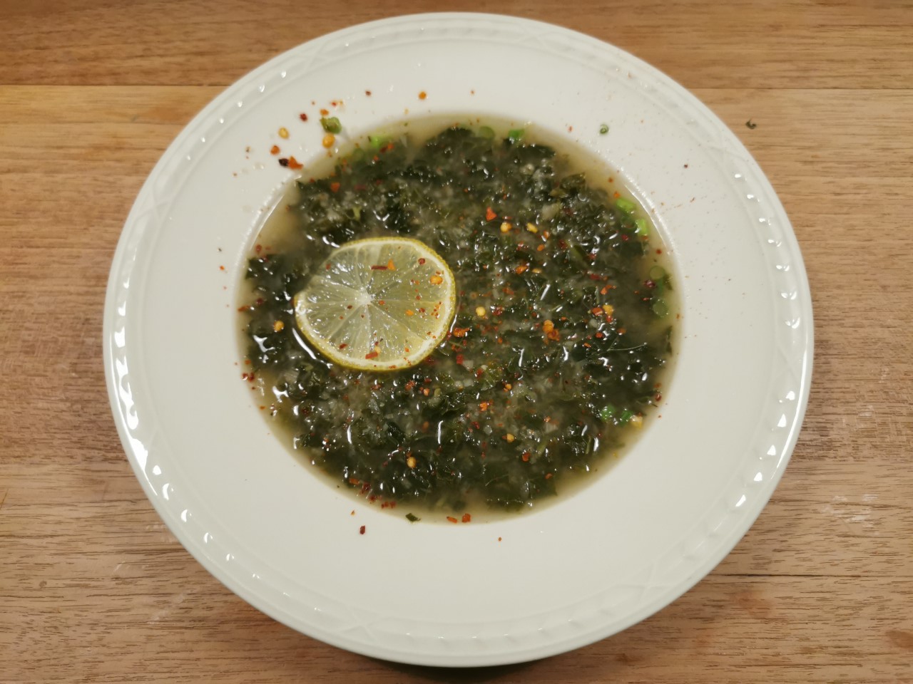 Recept Knoflook-misosoep met boerenkool
