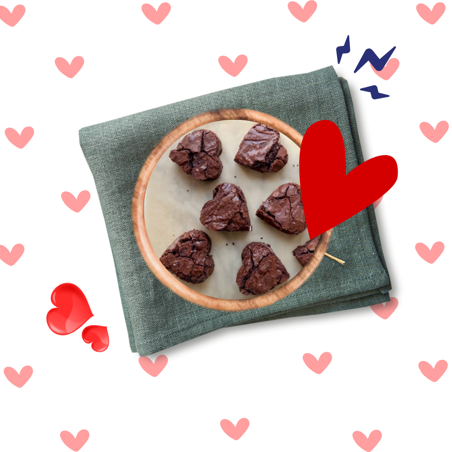Recept Valentine Brownies