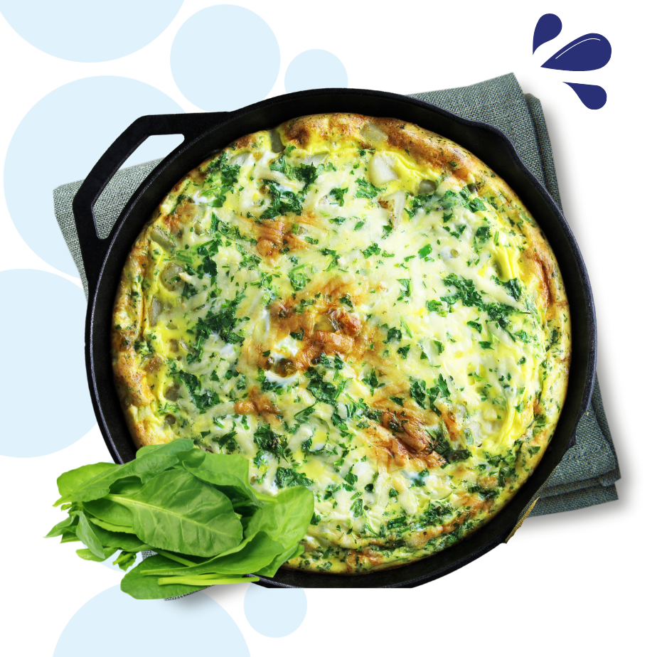 Recept Frittata met spinazie