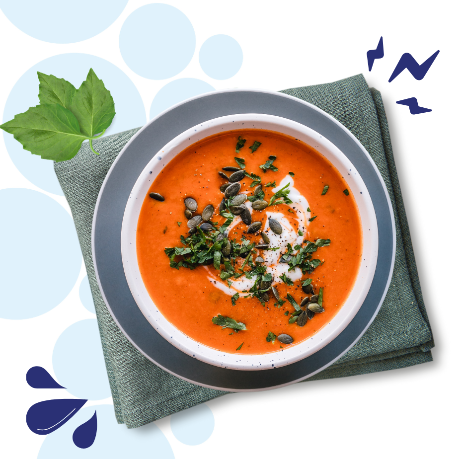 Recept Tomaat-paprikasoep