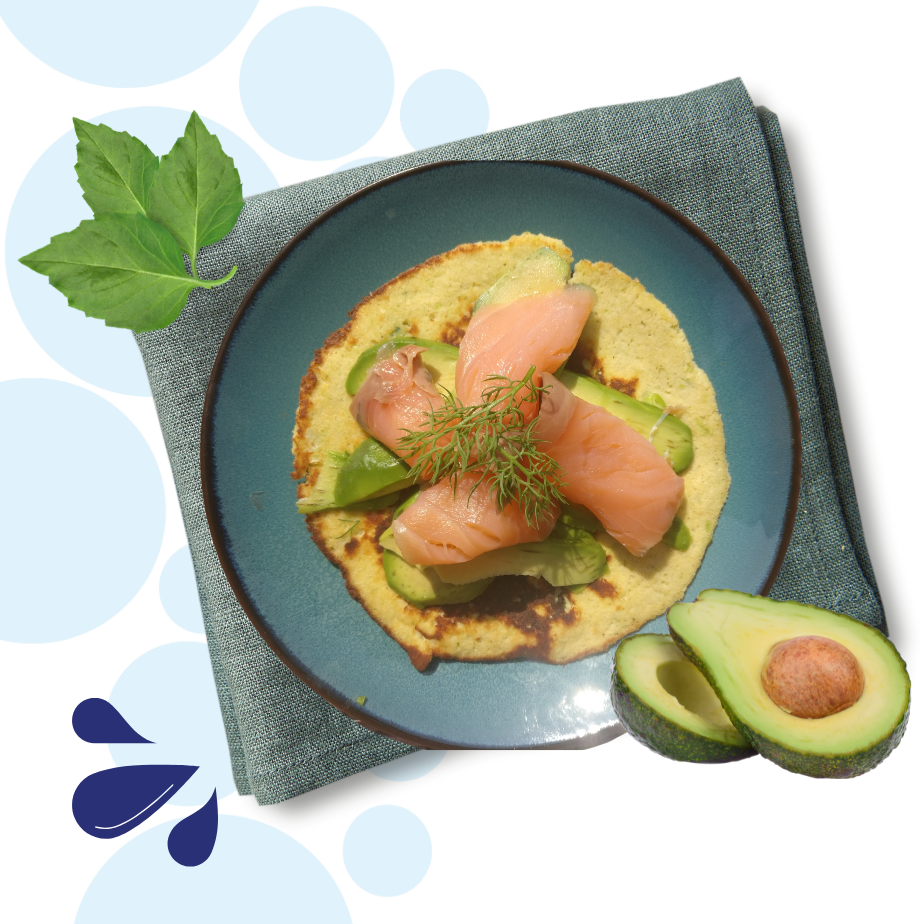 Recept Broccoli-toast met gerookte zalm en avocado