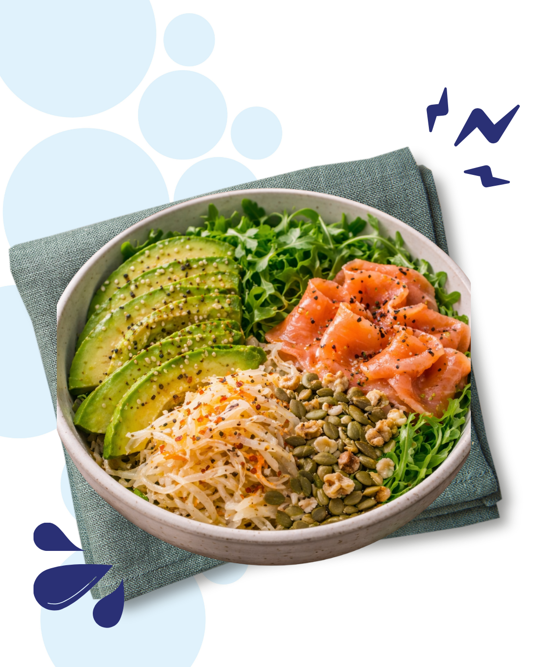 Recept Keto Bowl met gefermenteerde groenten en avocado