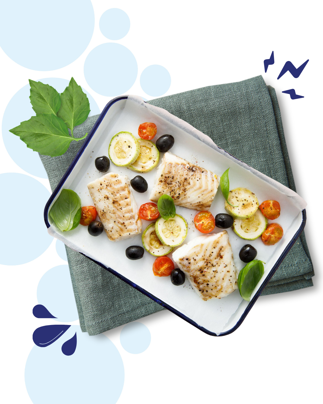 Recept Mediterrane kabeljauw uit de oven